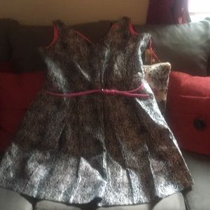 Animal print classy dress